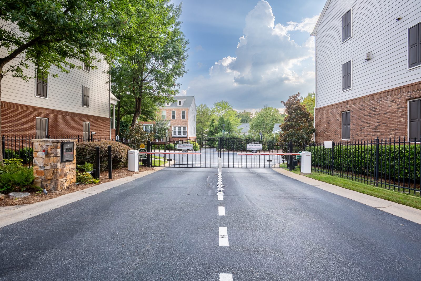 Entrance gate at The Views at Lenox Crossing